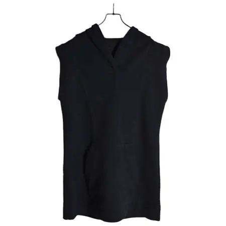 First Aid to the Injured(ファーストエイドトゥザインジュアード) Sleeve Less Hoodie”Black”