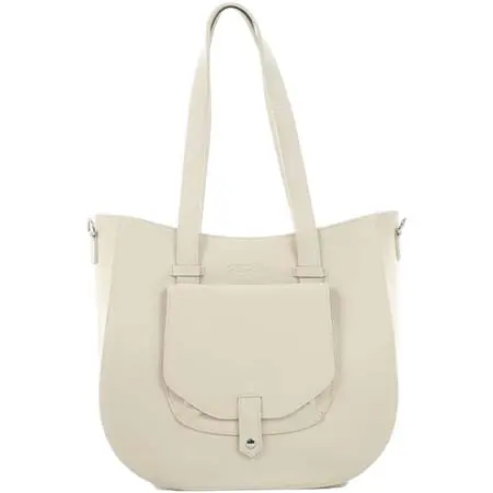 Folli Follie(フォリフォリ) Metropolitan Fab large beige leather tote bag