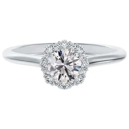 FOREVERMARK(フォーエバーマーク) 〜センター・オブ・マイ・ユニバース® フローラル ヘイロー ソリティアリング 〜 婚約指輪(CHR051)