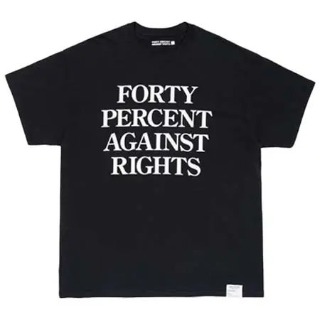 FORTY PERCENTS AGAINST RIGHTS(フォーティパーセントアゲインストライツ) PG-13 SS TEE