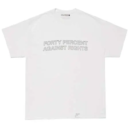 FORTY PERCENTS AGAINST RIGHTS(フォーティパーセントアゲインストライツ) BANNER OUTLINE SS TEE