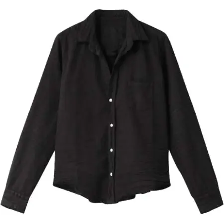 Frank&Eileen(フランク＆アイリーン) BARRY ストーンウォッシュドインディゴ ブラックデニムシャツ