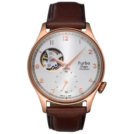 Furbo design(フルボデザイン) Shave off – pg / white / brown / leather belt