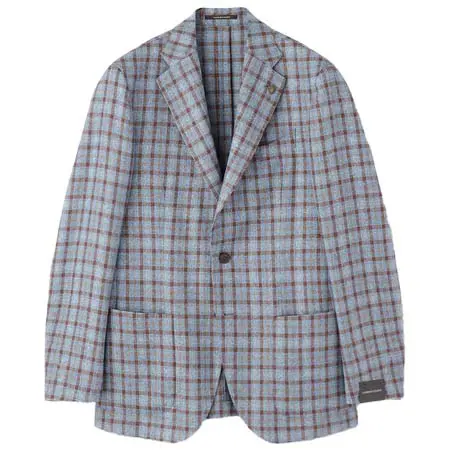 GABRIELE PASINI(ガブリエレパジーニ) シルクウール チェックジャケット