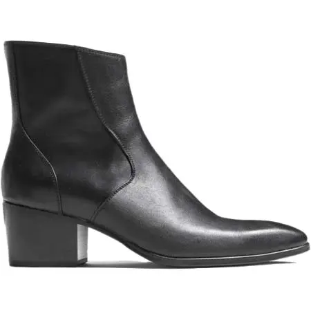 GalaabenD(ガラアーベント) グレンソンキップ 6cmヒールブーツ BLACK