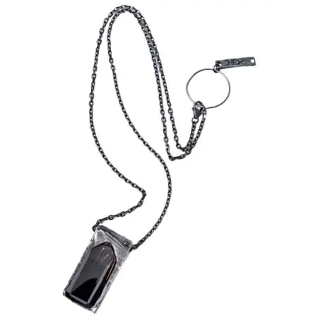 Gaspard Hex(ギャスパーヘックス) Quartz Inclusion Pendant XL with Black Diamond