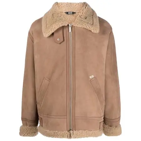 GCDS(ジーシーディーエス) ジップアップ ライダースジャケット