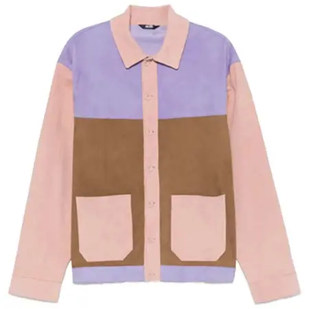 GCDS(ジーシーディーエス) カラーブロック シャツジャケット