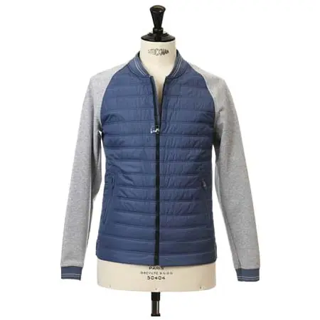 Gian carlo Rossi(ジャンカルロロッシ) 中綿ナイロンxジャージー ブルゾン