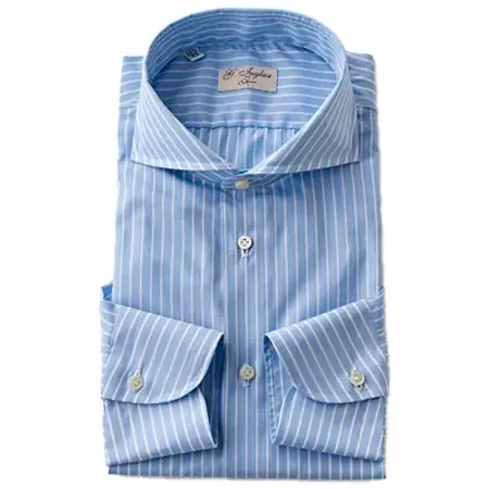 G INGLESE(ジイングレーゼ) CHALK STRIPE SHIRT