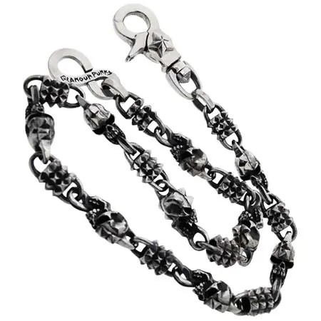 GLAMOUR PUNKS(グラマーパンクス) バーブド ワイヤー ウォレットチェーン　0806-0119