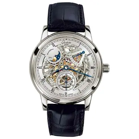 GLASHUTTE ORIGINAL(グラスヒュッテオリジナル) Senator Moon Phase Skeletonized Edition セネタ・ムーンフェイズ・スケルトン 1-49-13-15-04-30