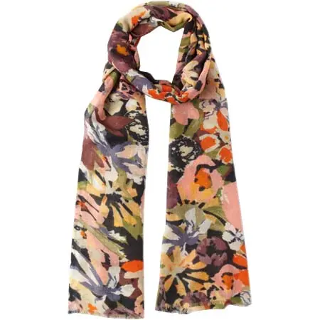 Glen Prince(グレンプリンス) フローラル・オアシス・ウール・スカーフ