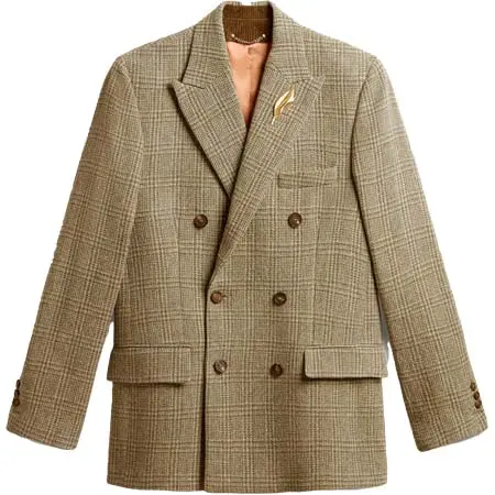 GOLDEN GOOSE DELUXE BRAND(ゴールデングースデラックスブランド) ダブルブレストブレザー メンズ シェットランドウール