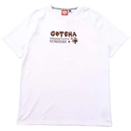 GOTCHA(ガッチャ) ドライ チョコレート ロゴ Tシャツ