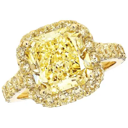 GRAFF(グラフ) アイコン ラディアント カット イエロー ダイヤモンド エンゲージ メント リング