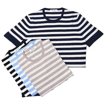 Gran Sasso(グランサッソ) ハイゲージフレッシュコットンボーダー