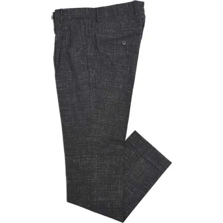 GRIFONI(グリフォーニ) ウールジャガードグラフチェック2プリーツテーパードパンツ JP120997