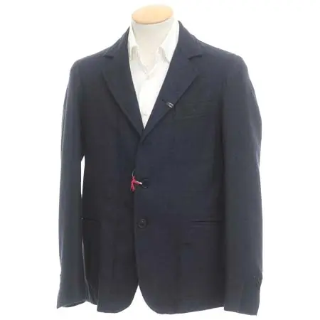 GUIDO DI RICCIO(グイードディリッチョ) ウール ハンドステッチ ジャケット ネイビー