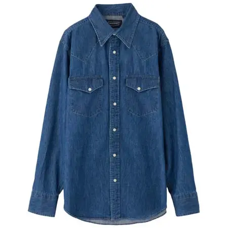 HAND ROOM(ハンドルーム) DENIM WESTERN SHIRTS MIDIUM INDIGO 8051-1104