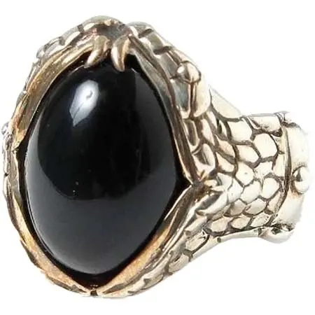 haraKIRI(ハラキリ) スネーク オニキス リング