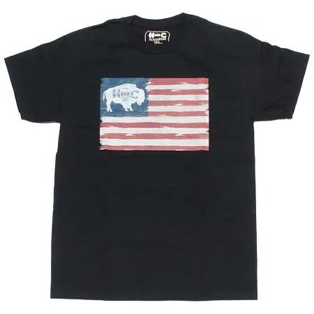 H bar C(エイチバーシー) Tシャツ アメリカンバッファロー ブラック