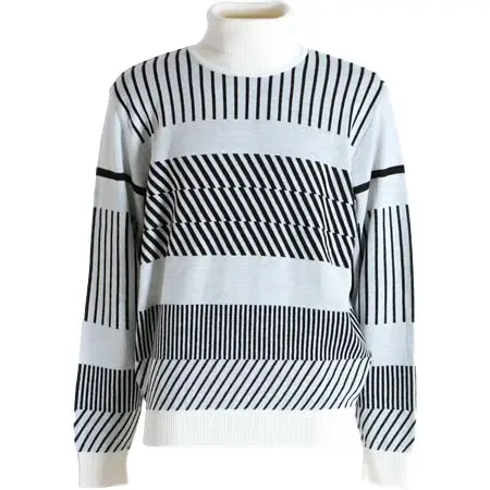 Henry Cotton’s(ヘンリーコットンズ) 12Gインターシャ タートルネックセーター