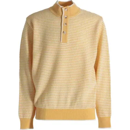 Henry Cotton’s(ヘンリーコットンズ) ウール100％ 10G 釦プルオーバーセーター