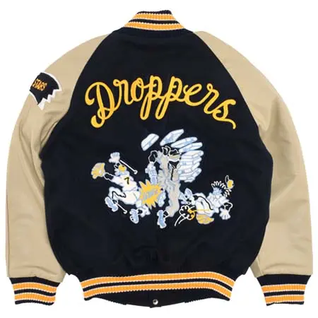 HEWITT(ヒューイット) STADIUM JACKET “3DB” FULL DECORATION (Navy/Cream)