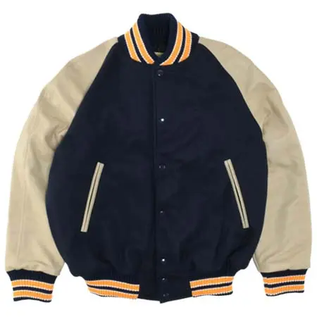 HEWITT(ヒューイット) Stadium Jacket raglan sleeve (NAVY/CREAM)