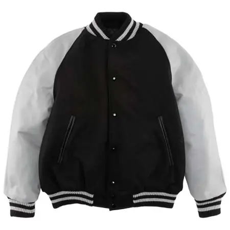 HEWITT(ヒューイット) Stadium Jacket raglan sleeve (BLACK/Lt.GRAY)