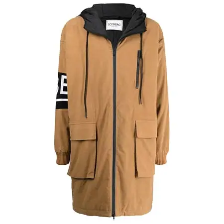 ICEBERG(アイスバーグ) ロゴスリーブ パーカーコート