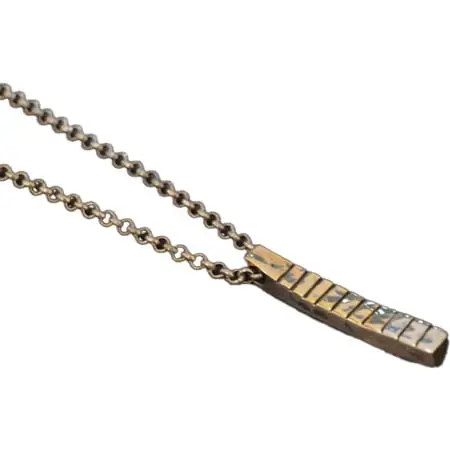 市松(イチマツ) K14 (champagne yellow) × silver BELLÙRIA 10THネックレス