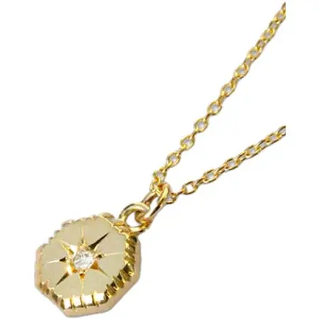 idealismsound(イデアリズムサウンド) Diamond K10 Gold Necklace [NO.14010] / ゴールド ダイヤモンド ネックレス