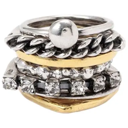 IOSSELLIANI(イオッセリアーニ) CLASSIC COLLECTION Il Rock! 7連リング