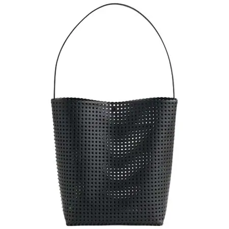 irose(イロセ) “KAGO” SHOULDER TOTE – L ( NUDE / BLACK )