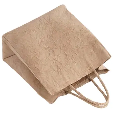 irose(イロセ) PAPER LEATHER TOTE BAG – M ( L.BROWN / BLACK )