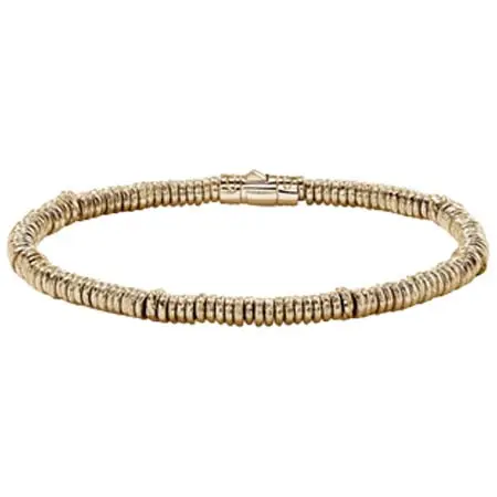 JOHN HARDY(ジョンハーディ) Heishi ブレスレット 14Kイエローゴールド