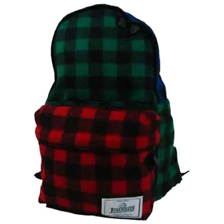 Johnson Woolen Mills(ジョンソンウーレンミルズ) ウールデイパック　リュック　クレイジーチェック