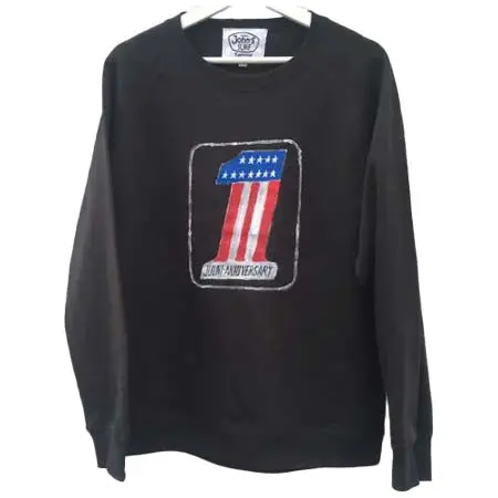 JOHN’S SURF(ジョンズクロージング) 12×JOHN’S SURF ジョンズサーフ 1st Anniversary CREW SWEAT BLACK