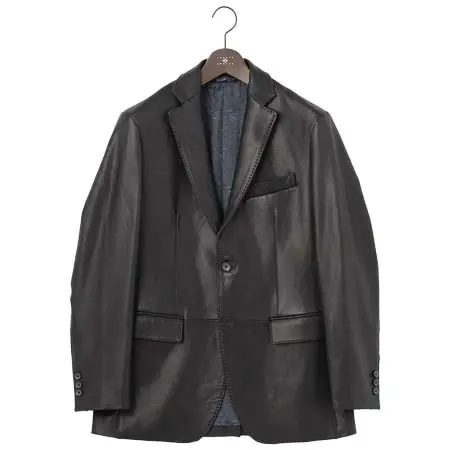 JOSEPH ABBOUD(ジョセフアブード) ベジタブルラムレザージャケット