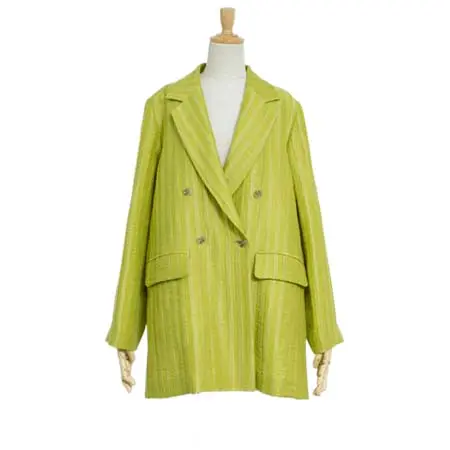 JUN OKAMOTO(ジュンオカモト) ペリエの泡みたいなジャケット | VE-33081_LIME