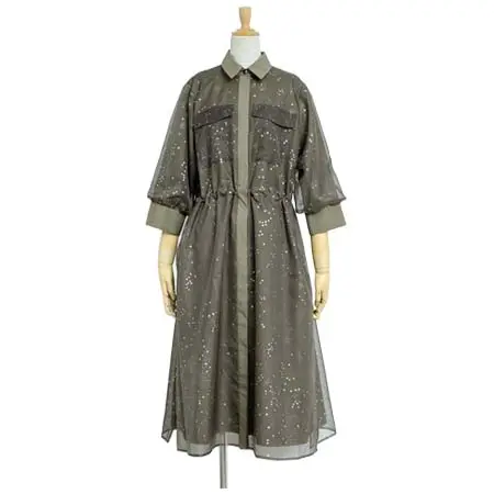 JUN OKAMOTO(ジュンオカモト) プラネタリウムみたいなシャツブルゾン | BL-33090_KHAKI