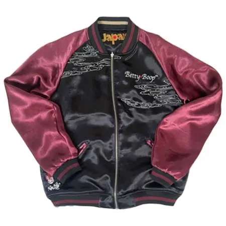 絡繰魂(カラクリタマシイ) BETTY BOOP×絡繰魂 JAPAN JOURNEYリバーシブルスカジャン