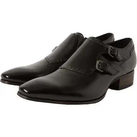 KATHARINE HAMNETT(キャサリンハムネット) [抗菌・抗ウイルス]ダブルモンク ドレススリッポンシューズ