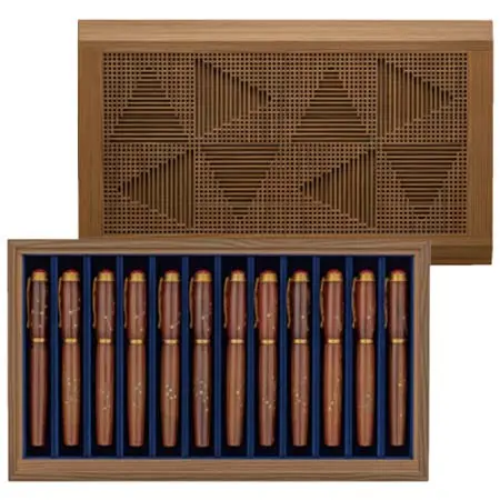 KEMMA(ケンマ) 星柄・星座万年筆（秋田杉）〈12星座･12本セット〉