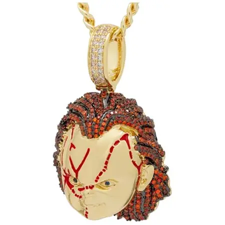 KING ICE(キングアイス) ×Chucky キングアイス チャッキー ネックレス ゴールド Bad Guy Necklace (XL)
