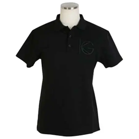 KISS ON THE GREEN(キスオンザグリーン) ロゴ厚盛立体刺繍鹿の子ポロシャツ