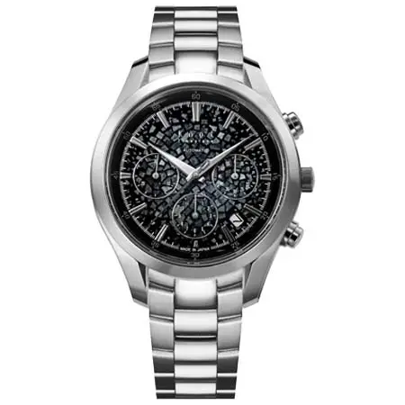 Knot(ノット) プレミアムオートマティッククロノグラフ ATC-40SVJRBK-R