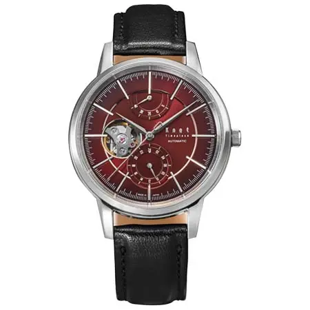 Knot(ノット) メカニカルオープンハート バーガンディ CAP-40SVBU